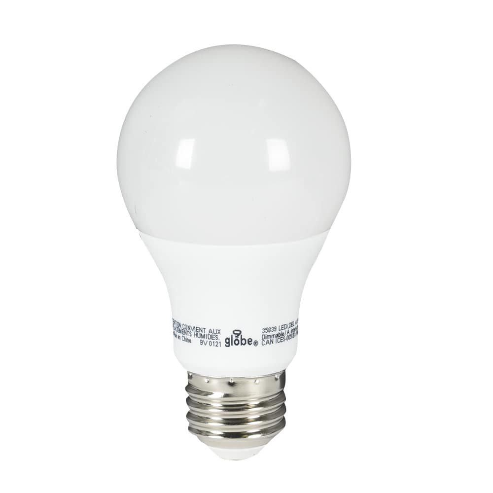 A19 LED Light Bulb Cool White 9&nbsp;W Pkg/6