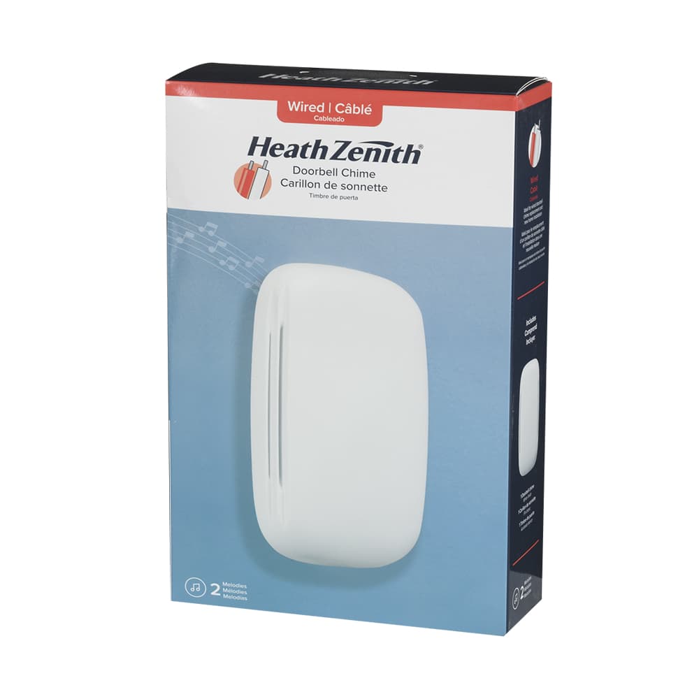 Carillon de sonnette câblé blanc