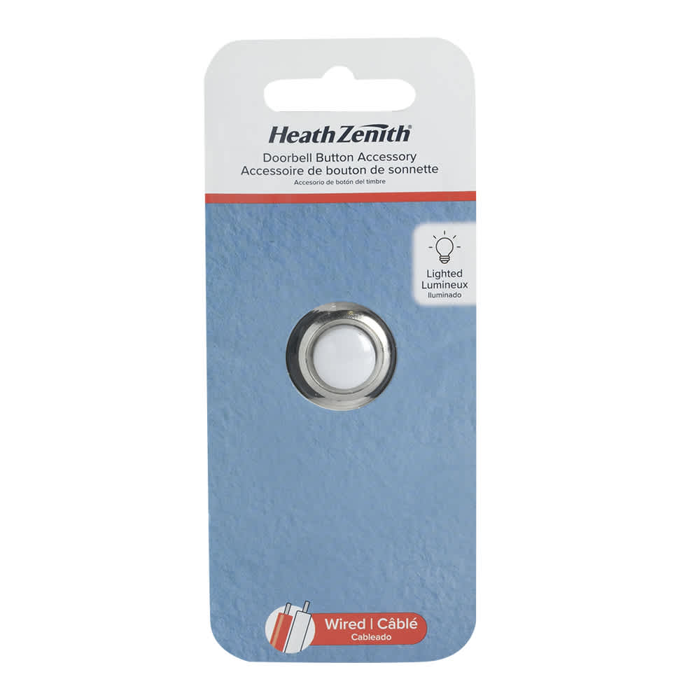 Illuminated Wired Doorbell Silver