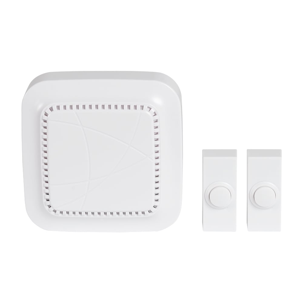 Wireless Doorbell with Push Buttons White