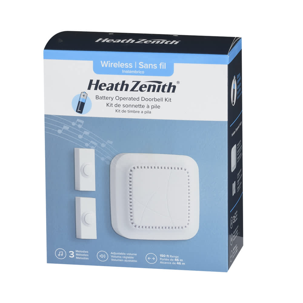 Wireless Doorbell with Push Buttons White