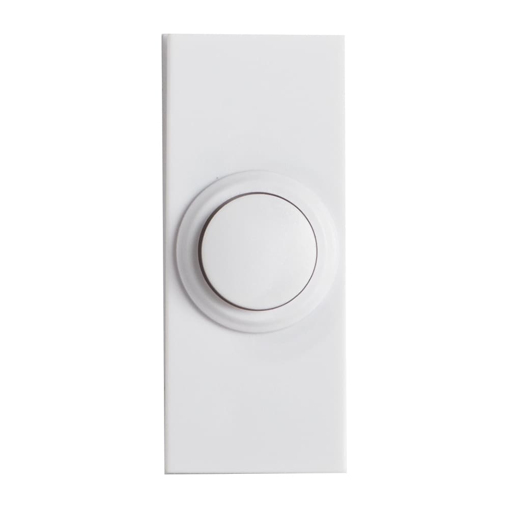 Bouton de sonnette sans fil blanc