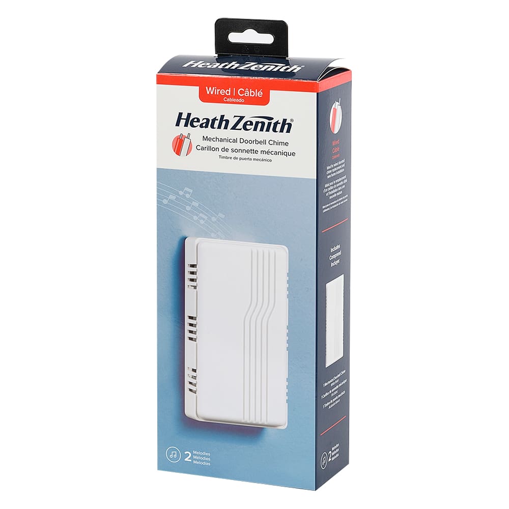 Carillon de sonnette câblé blanc