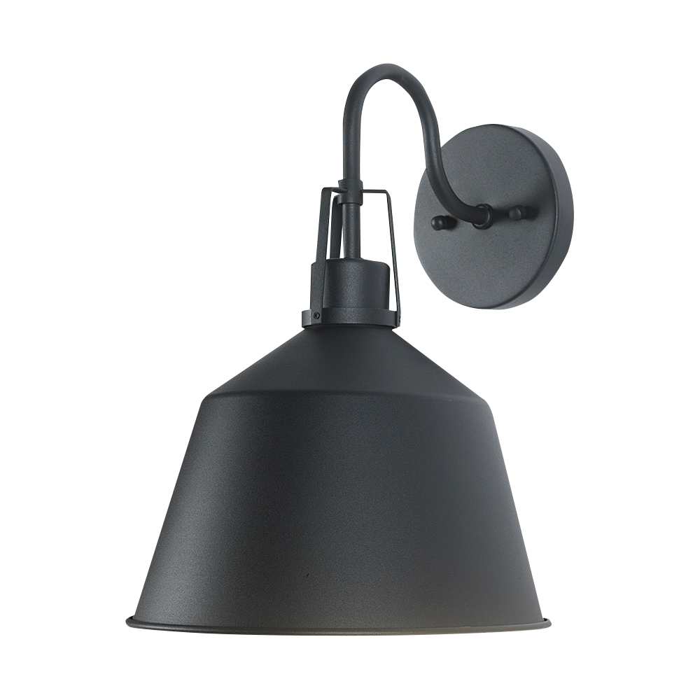 Ezio 1-Light Outdoor Wall Mount Black