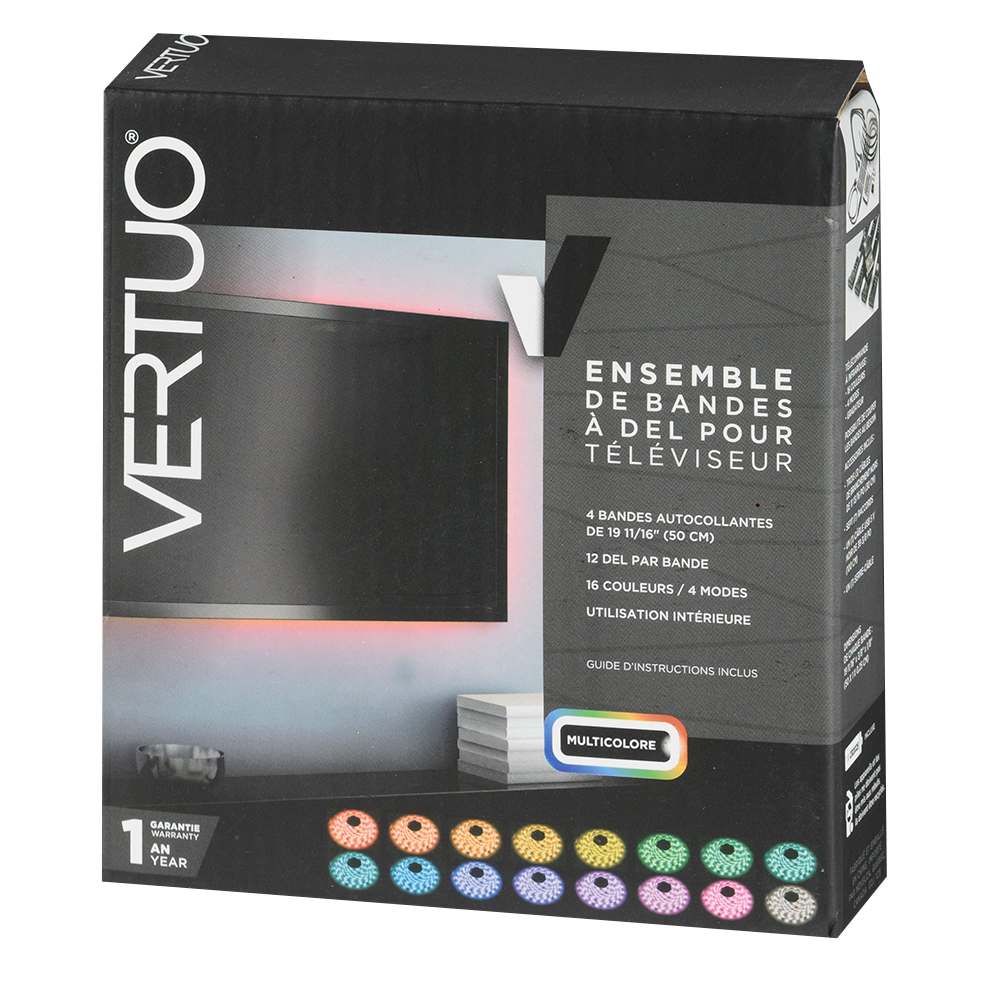 VERTUO Multicoloured LED Strip Light Set for TV
