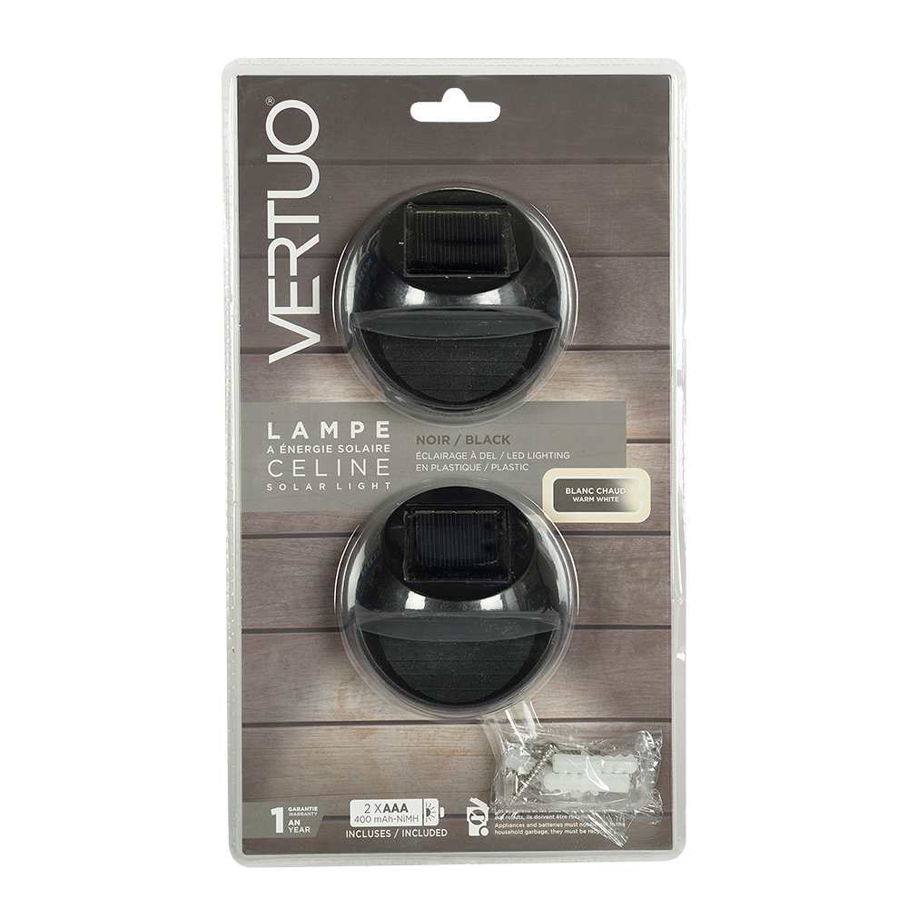 Lampe à énergie solaire Celine Pqt/2 VERTUO