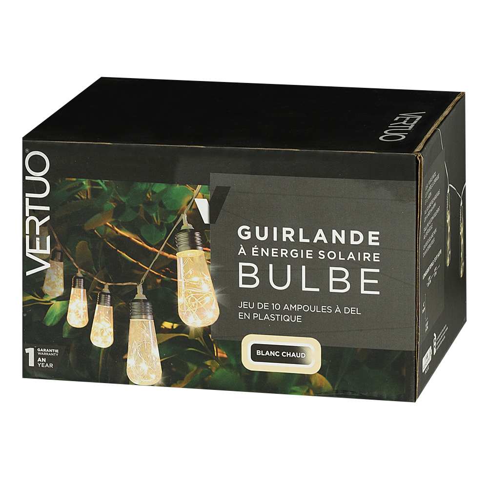 VERTUO Bulb Solar Energy String Lights