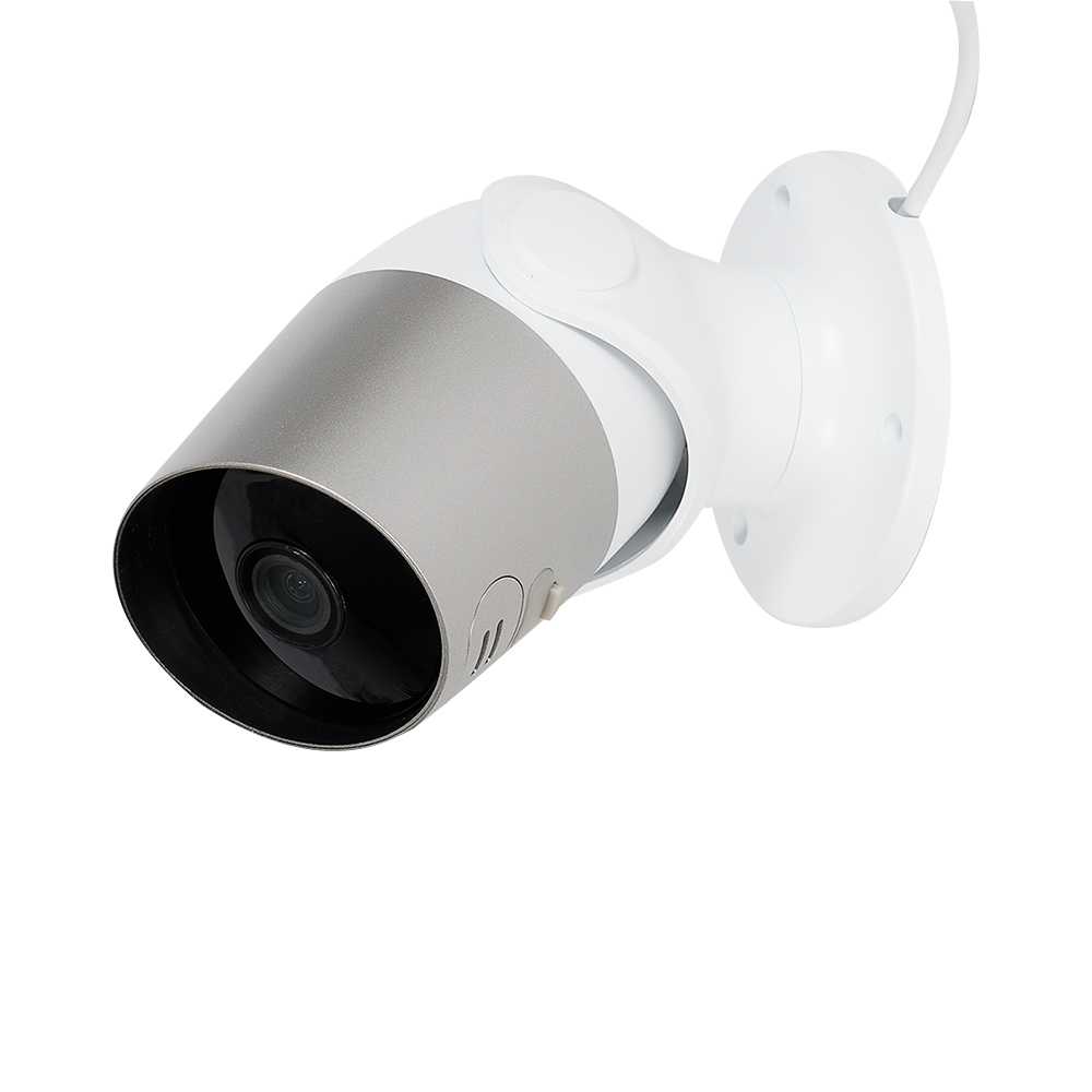 Caméra de sécurité intelligente intérieur et extérieur blanche