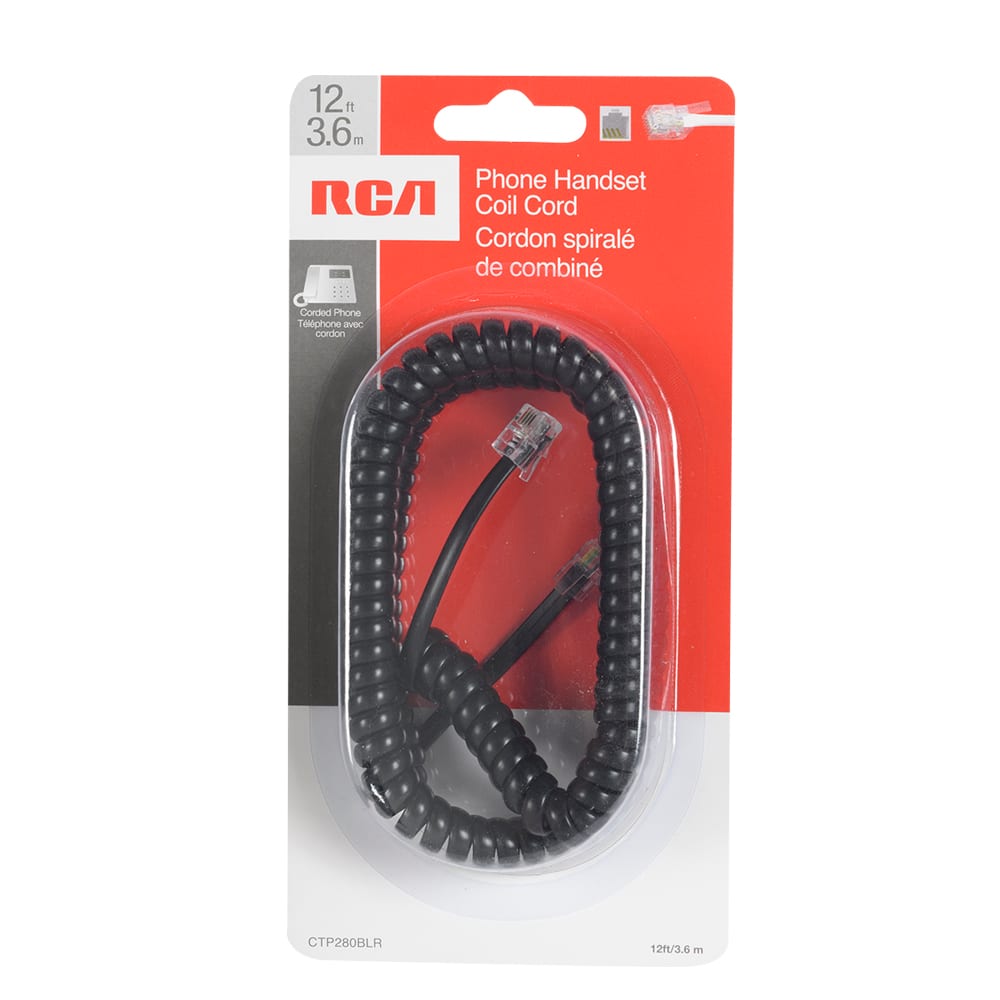 Cordon pour combiné téléphonique 12&nbsp;pi
