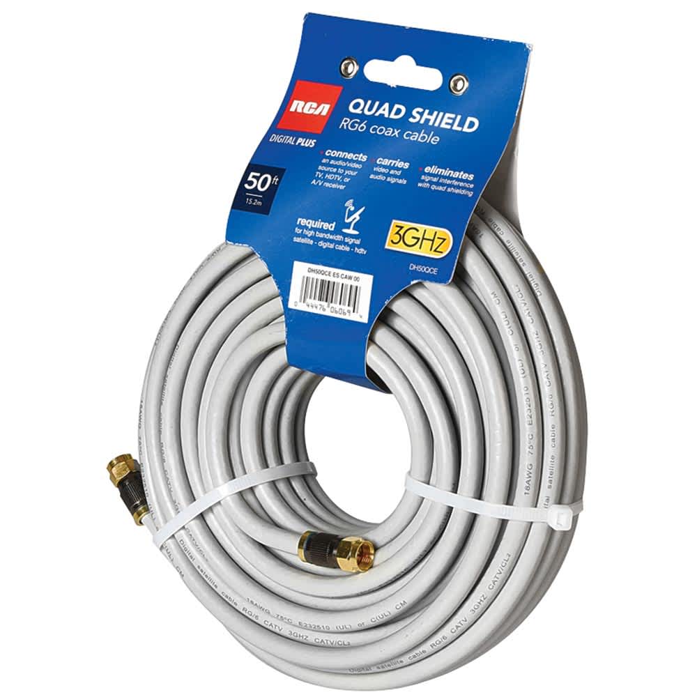 Câble coaxial RG6 50 pi