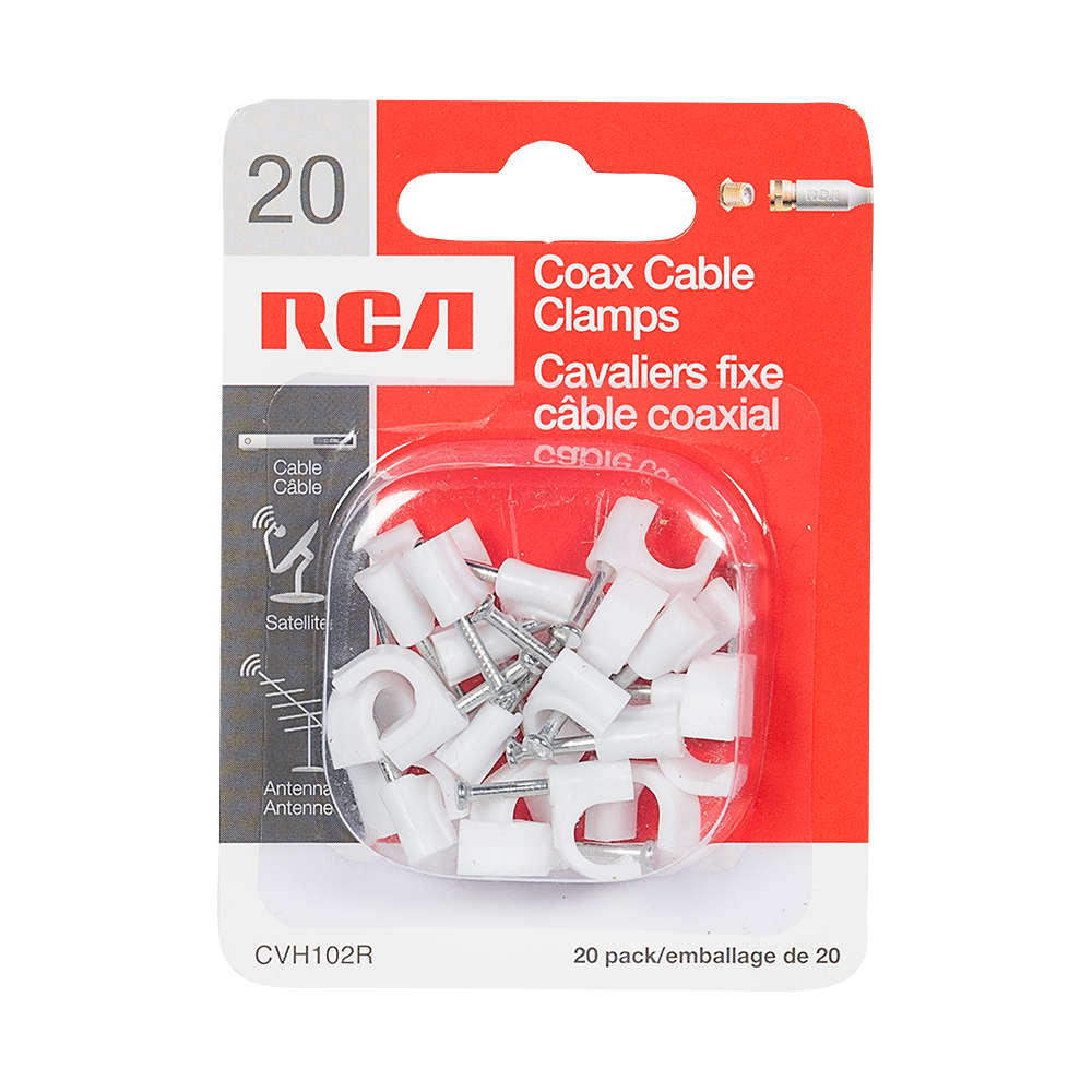 Attaches pour câble coaxial Pqt/20