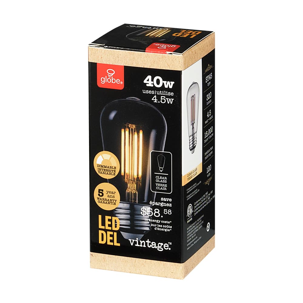 Ampoule Vintage DEL ST45, 4,5 W
