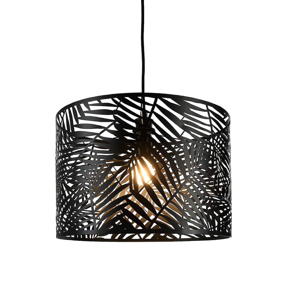 Suspension pour abri soleil Palm noire 1 lumière VERTUO