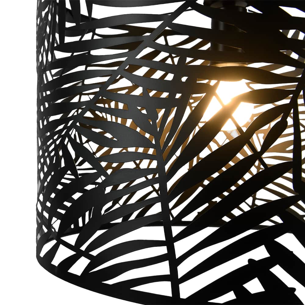 Suspension pour abri soleil Palm noire 1 lumière VERTUO