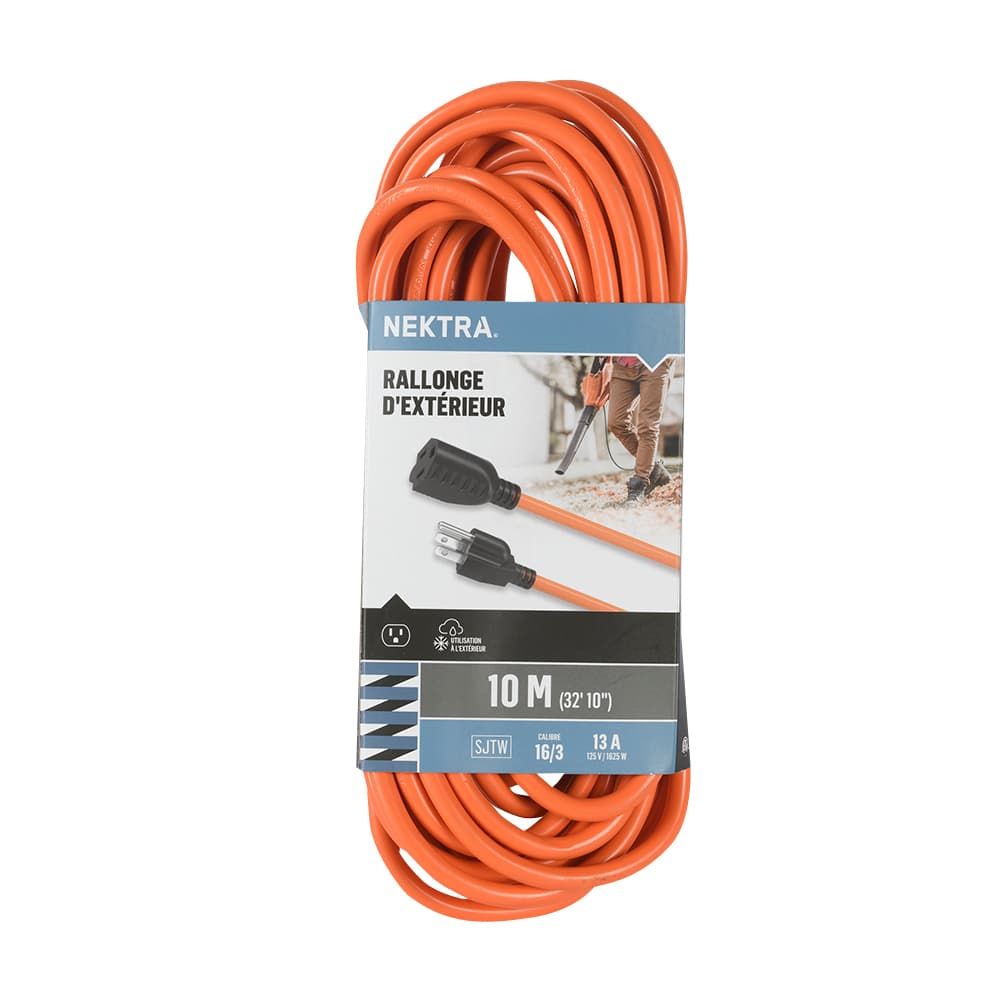 NEKTRA Outdoor Extension Cord 10 m
