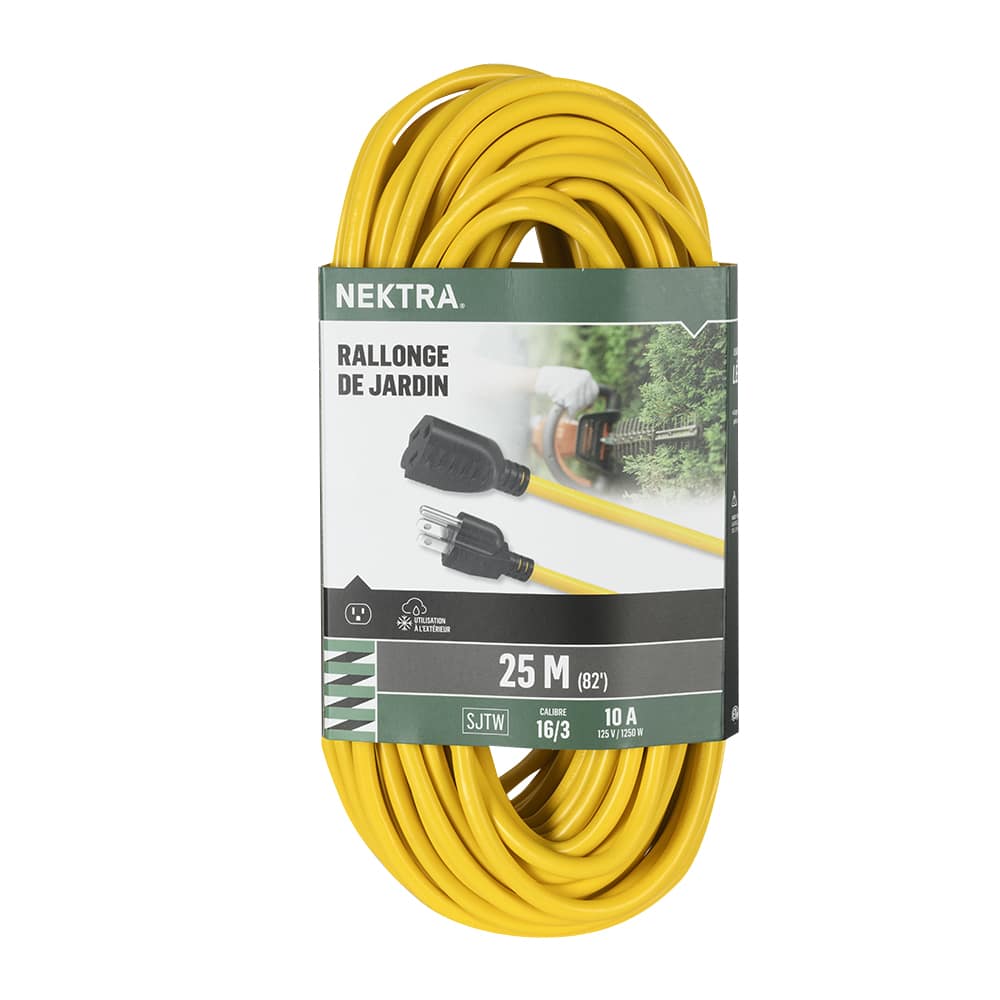 NEKTRA Outdoor Garden Extension Cord 25 m