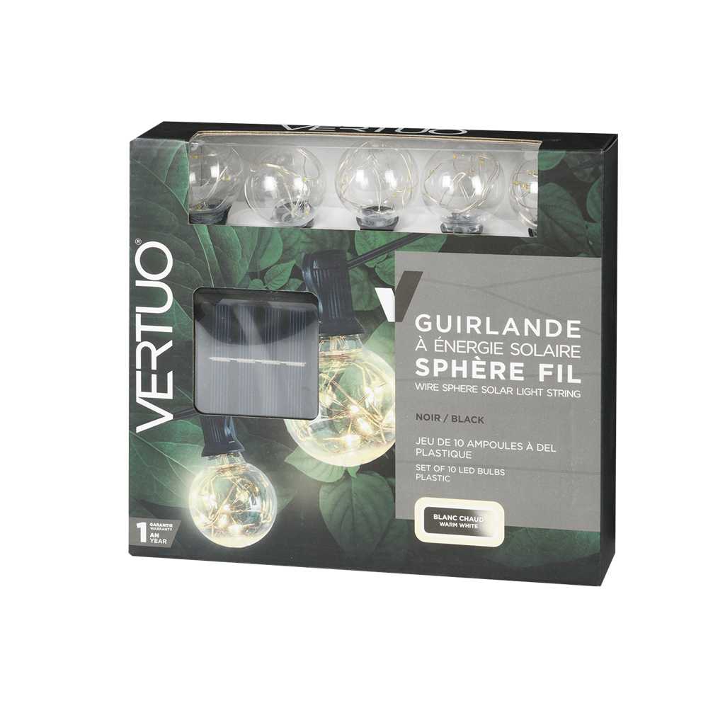 VERTUO Sphere Solar Lights String