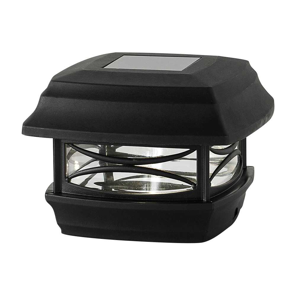 Lampe à énergie solaire noire pour poteau VERTUO