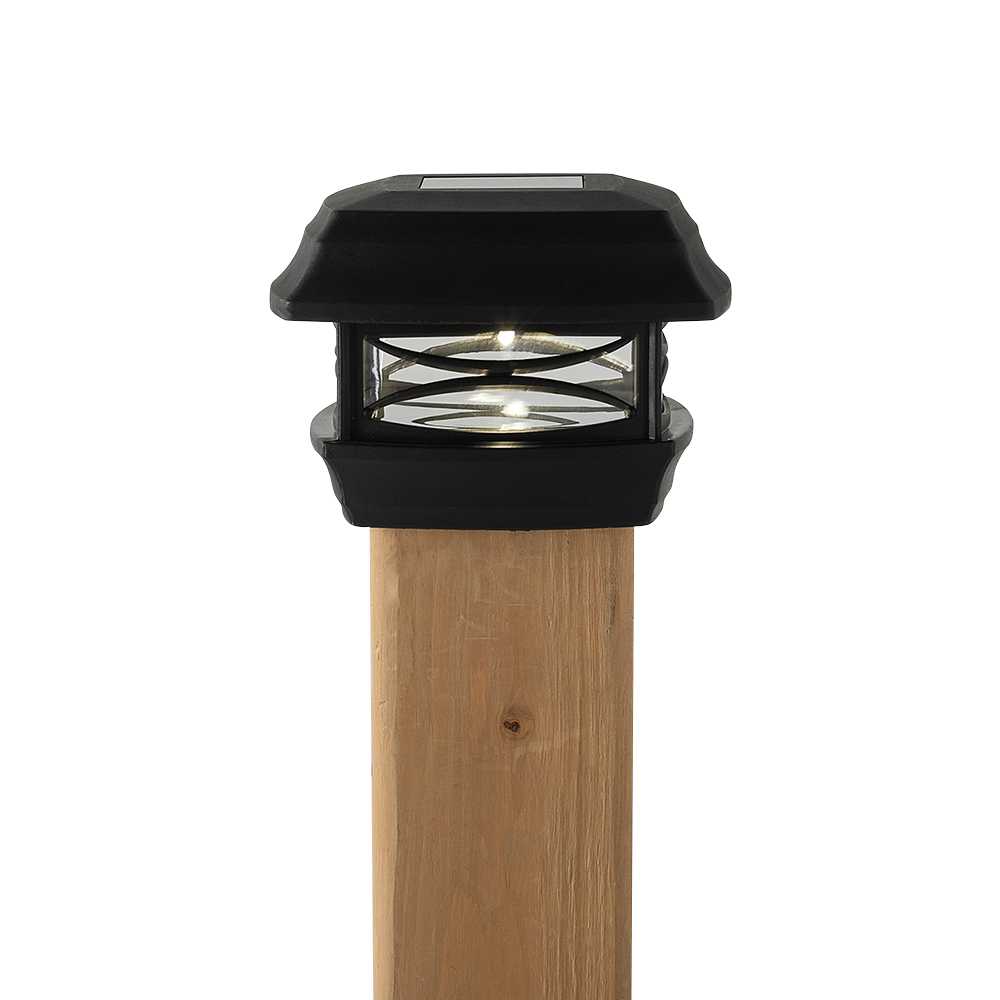 VERTUO Solar 4&nbsp;x&nbsp;4 Post Cap Light Black