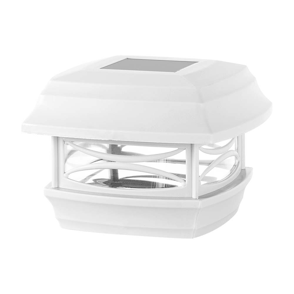 Lampe à énergie solaire blanche pour poteau VERTUO