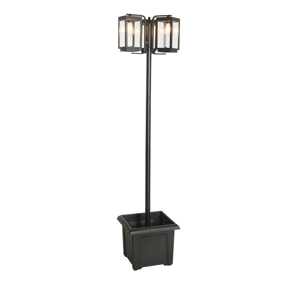 VERTUO Solar Lamp Post Black