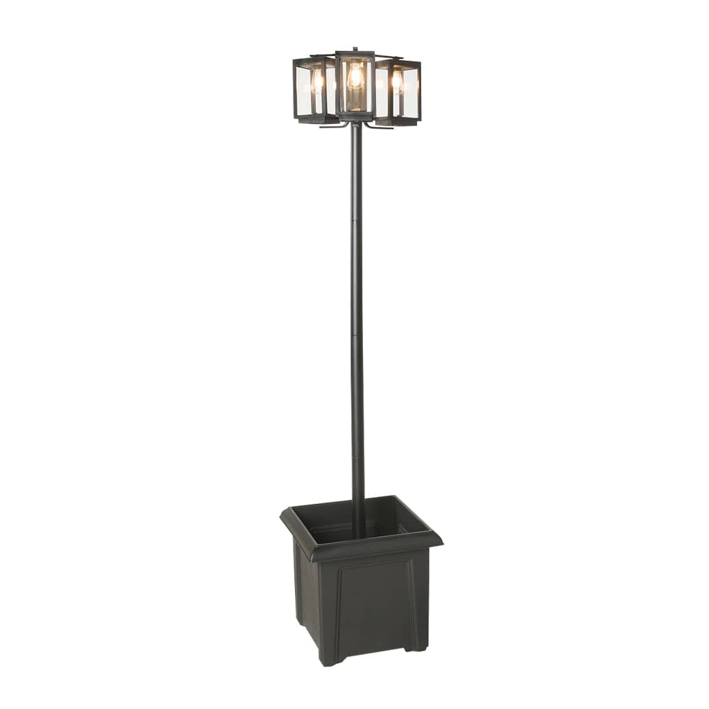 VERTUO Solar Lamp Post Black