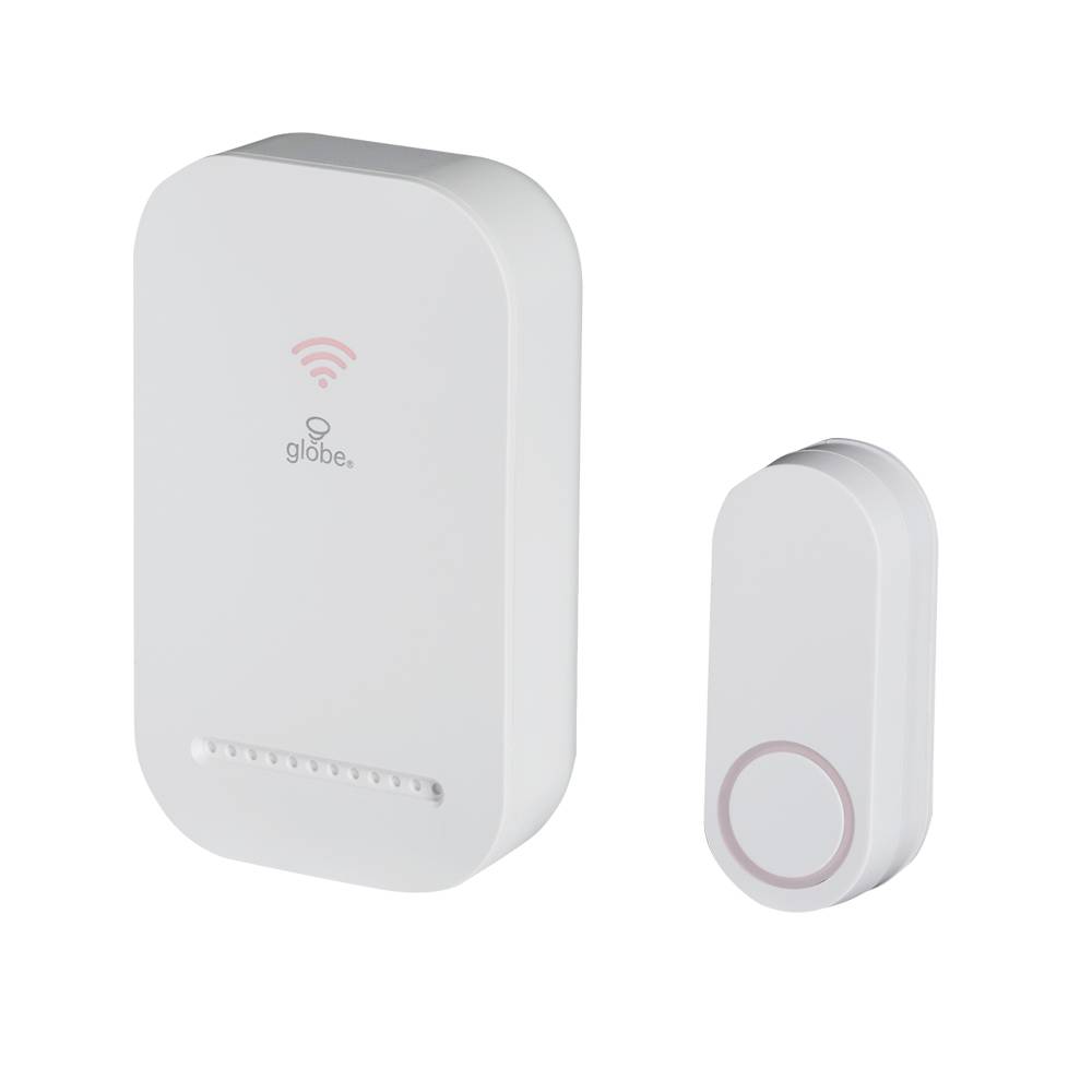 Carillon et bouton de sonnette intelligente à brancher blanc