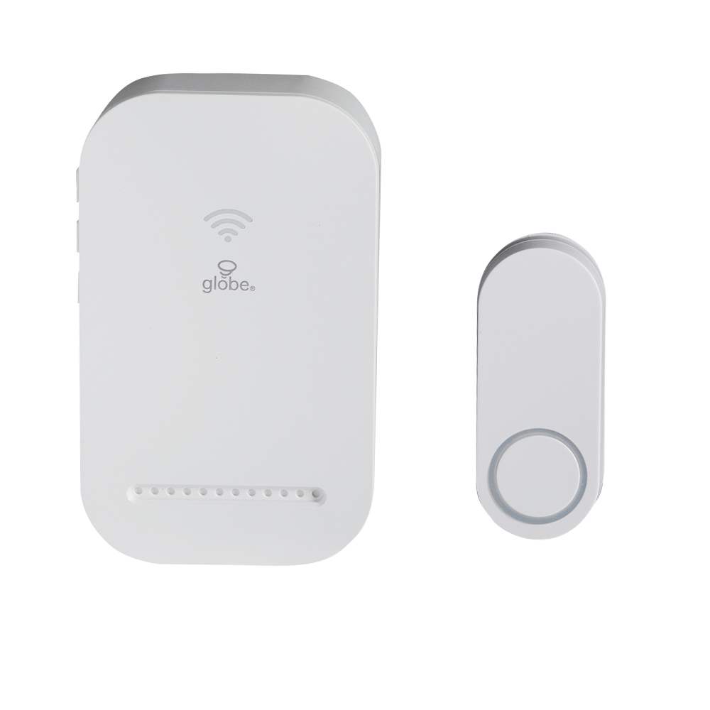 Carillon et bouton de sonnette intelligente à brancher blanc