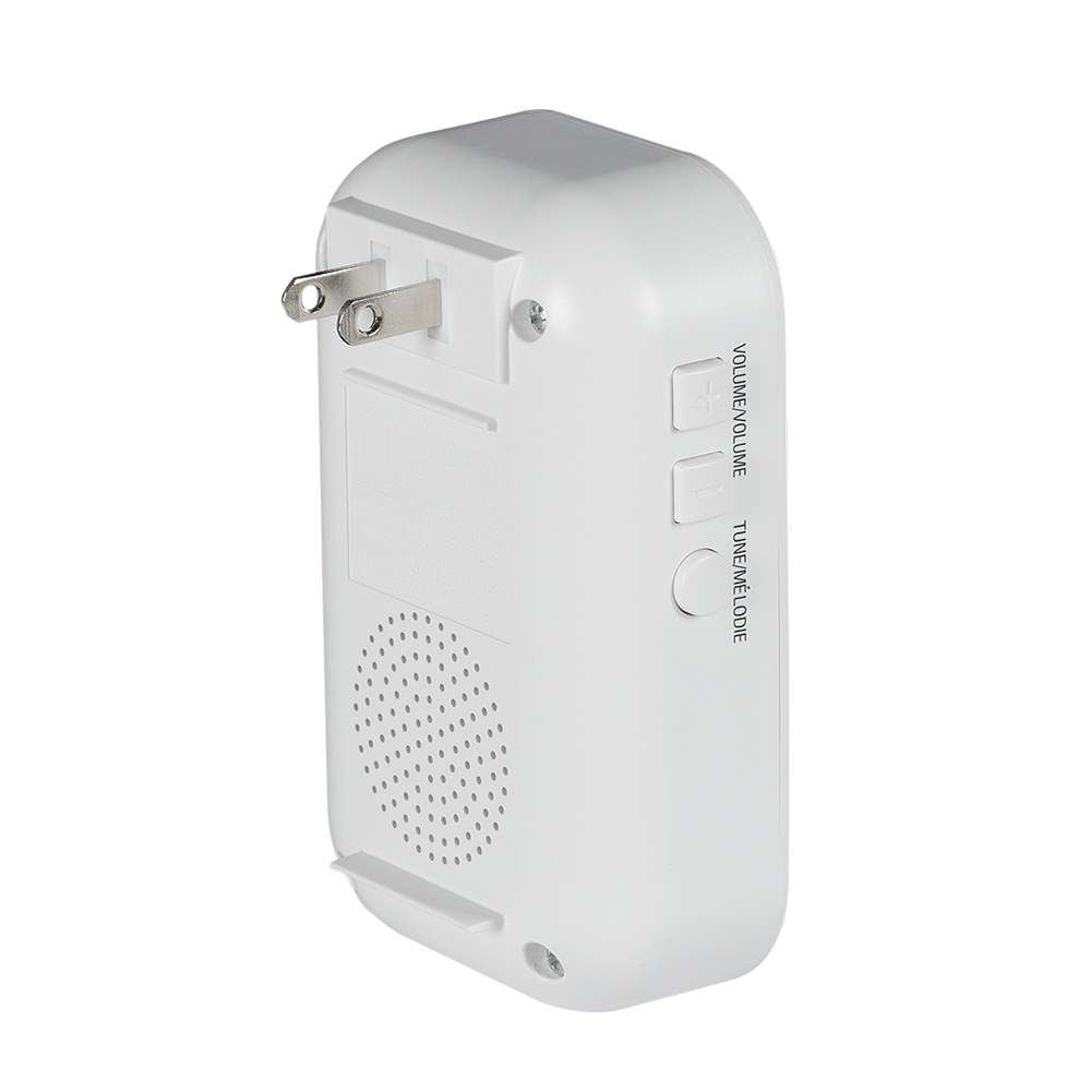 Carillon et bouton de sonnette intelligente à brancher blanc