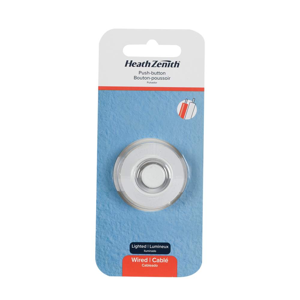 Illuminated Wired Doorbell Push Button White