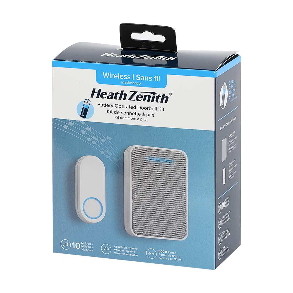 Wireless Doorbell with Push Button White