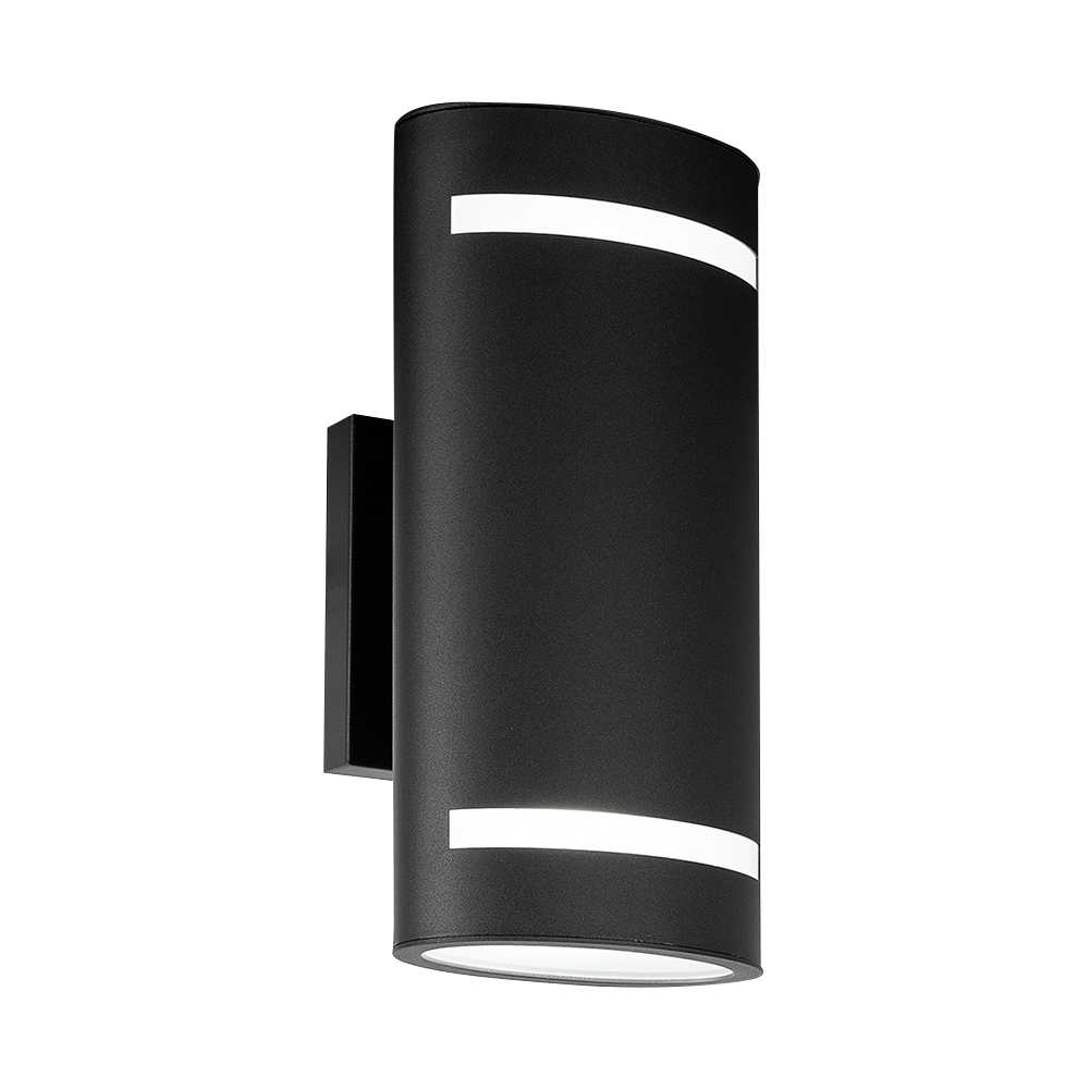 Applique murale d'extérieur Alba noire 2 lumières VERTUO