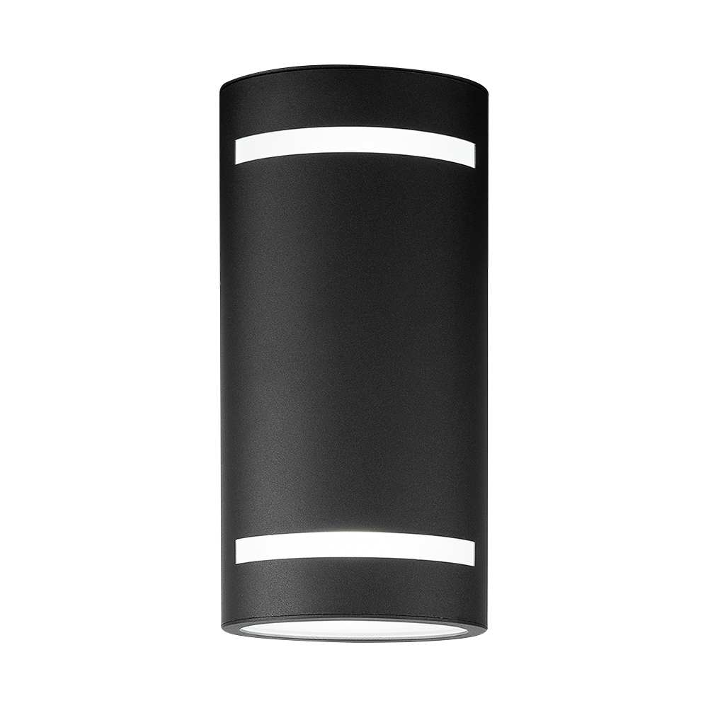 Applique murale d'extérieur Alba noire 2 lumières VERTUO