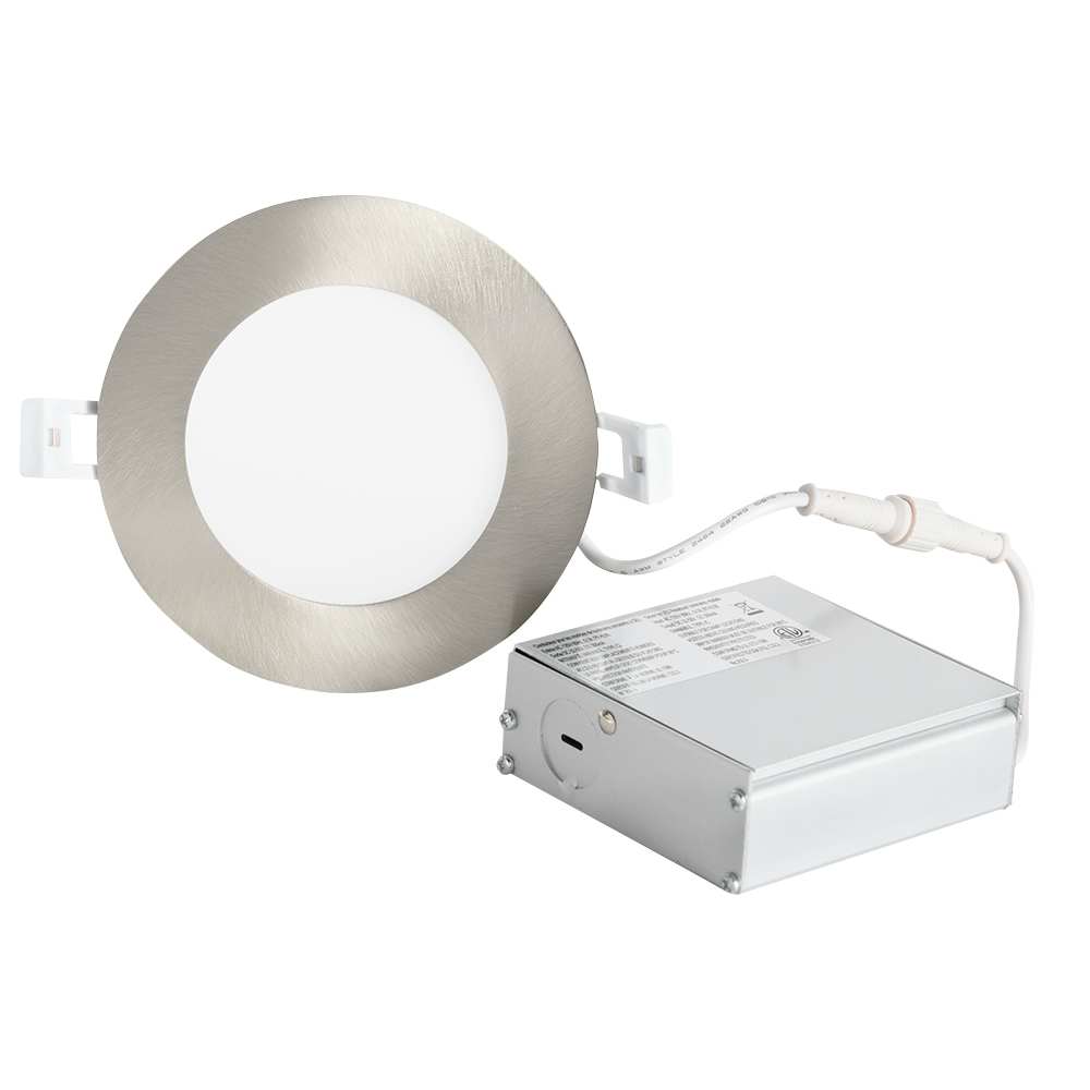 VERTUO Ultrathin LED Recessed Light 4&nbsp;in. Brushed Nickel