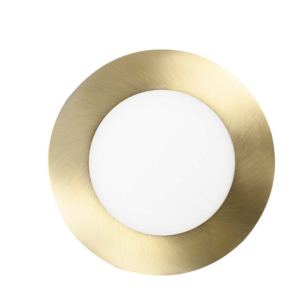 VERTUO Ultrathin LED Recessed Light 4&nbsp;in. Antique Brass