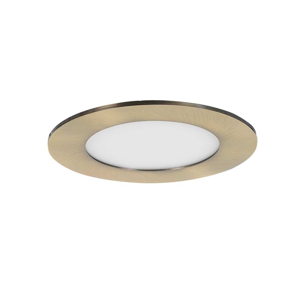 Encastré DEL ultramince laiton antique 4&nbsp;po VERTUO