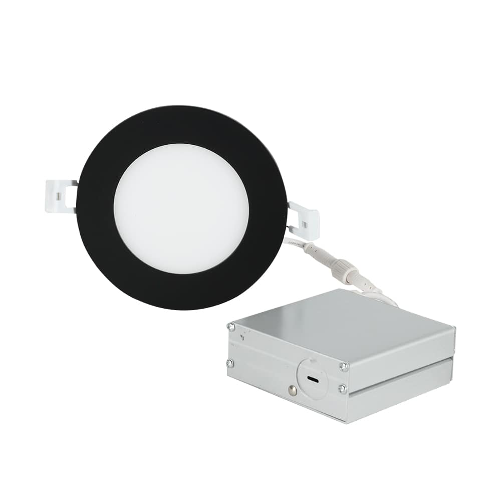 VERTUO Ultrathin LED Recessed Lights 4&nbsp;in. Pkg/10 Black
