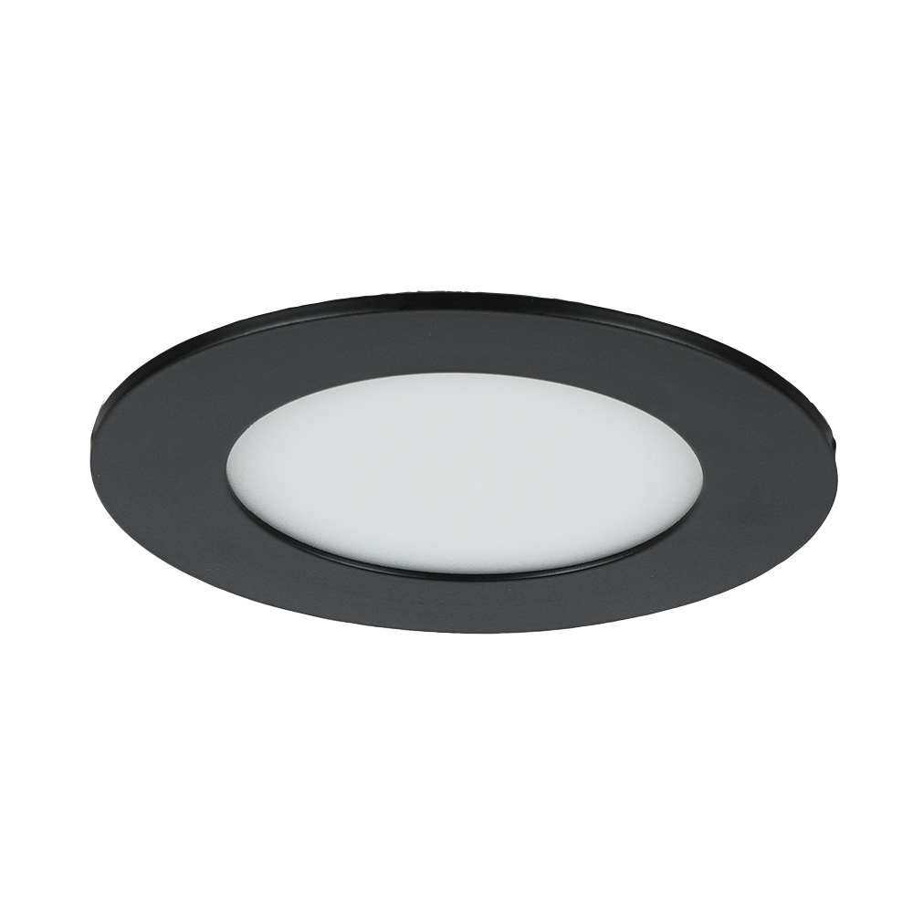 VERTUO Ultrathin LED Recessed Light 4&nbsp;in. Pkg/6 Black