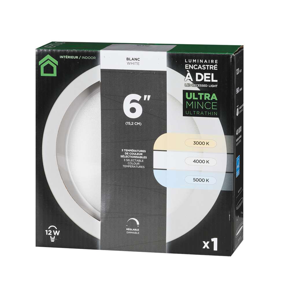 VERTUO Ultrathin LED Recessed Light 6&nbsp;in. White