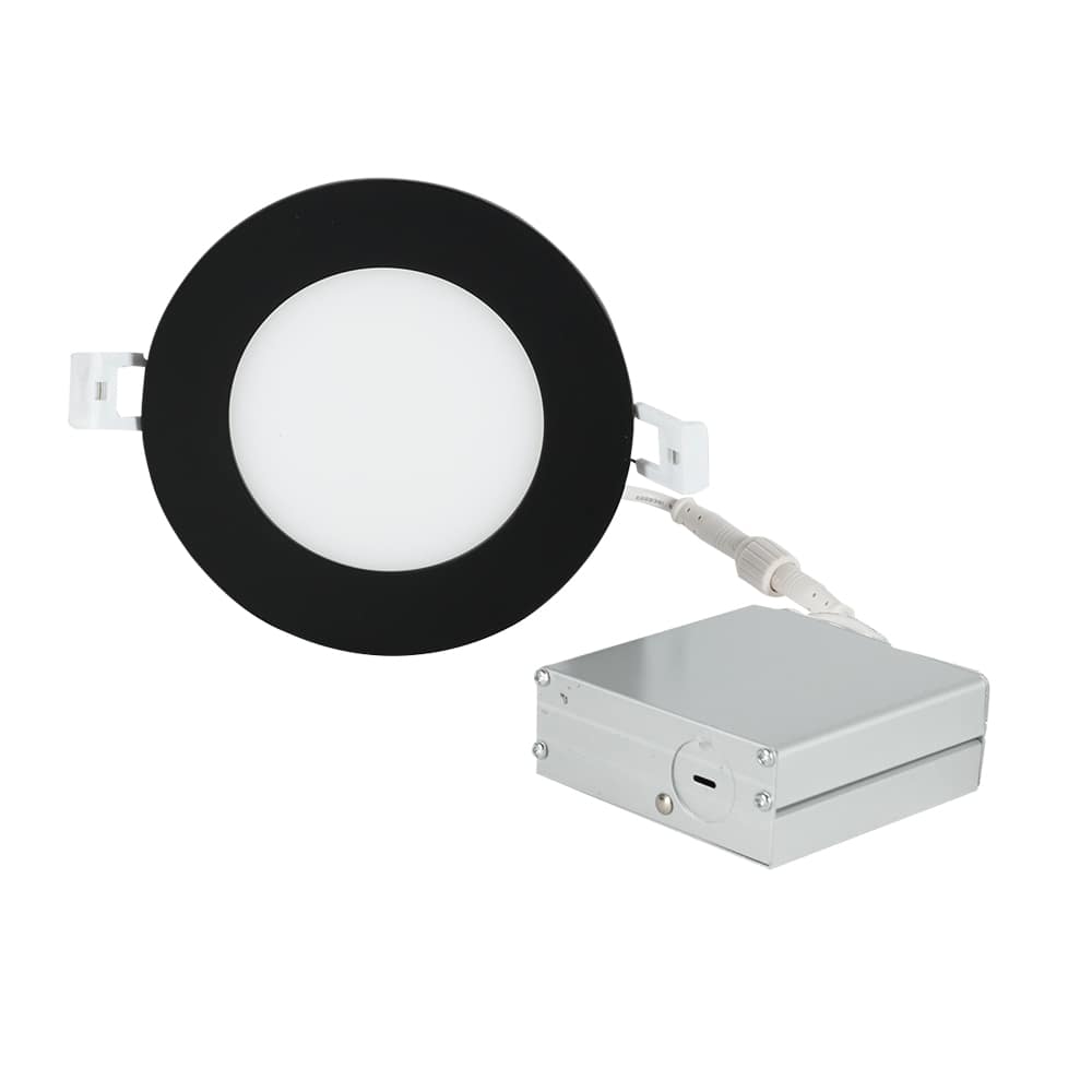 VERTUO Ultrathin LED Recessed Light 6 in. Black