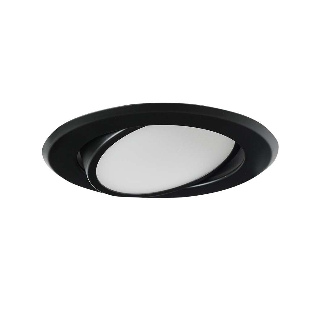 Encastré DEL ultramince noir 4&nbsp;po VERTUO