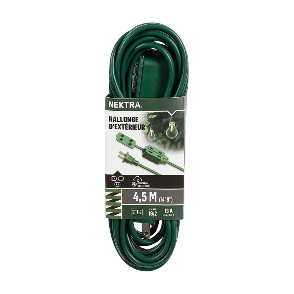 Rallonge électrique d'extérieur 4,5 m