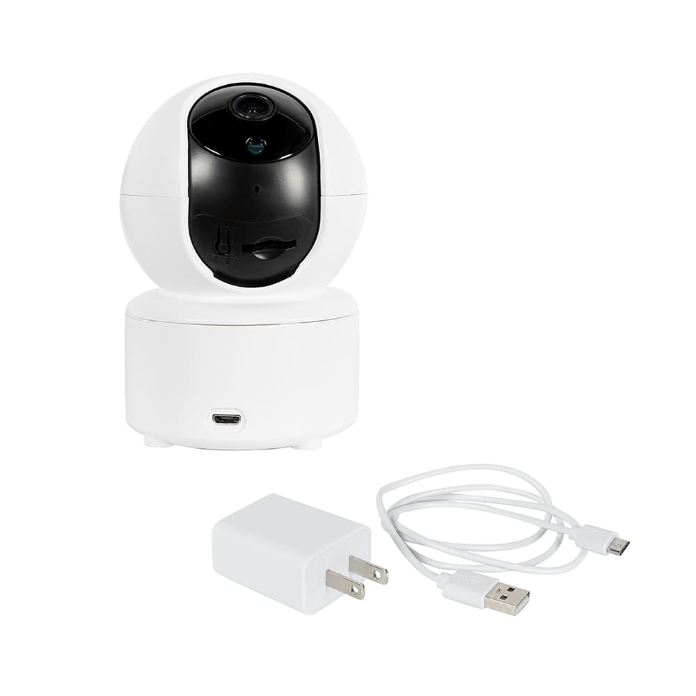 Caméra de surveillance intelligente intérieur blanche