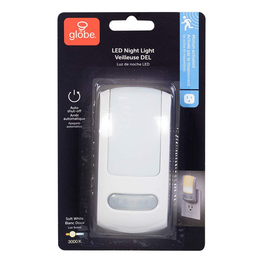 Veilleuse DEL avec détecteur de mouvement GLOBE ÉLECTRIQUE