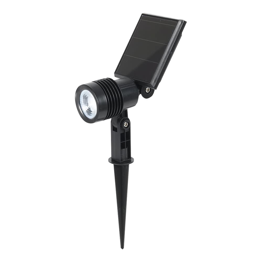 Projecteur solaire sur piquet à DEL noir VERTUO