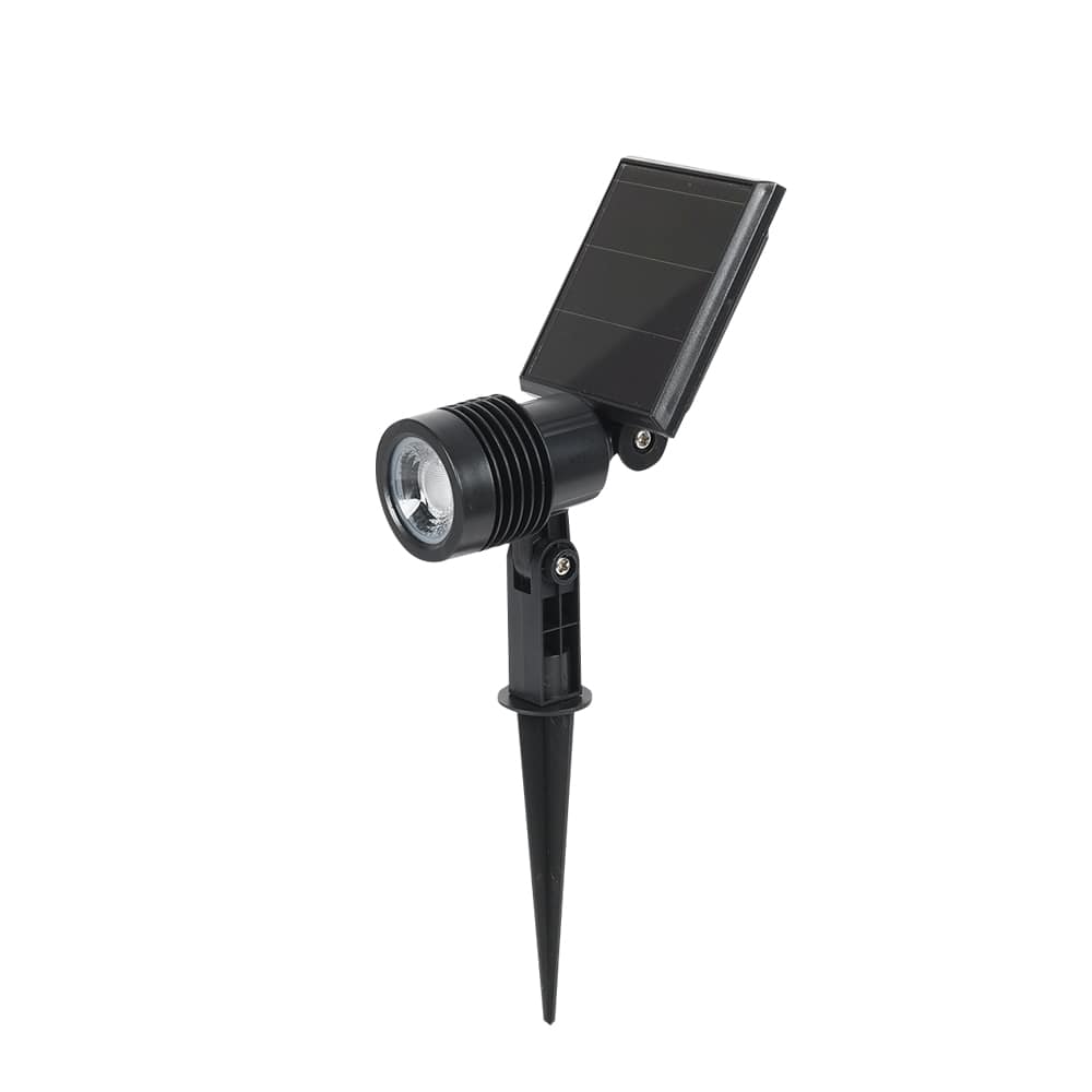 Projecteur solaire sur piquet à DEL noir VERTUO