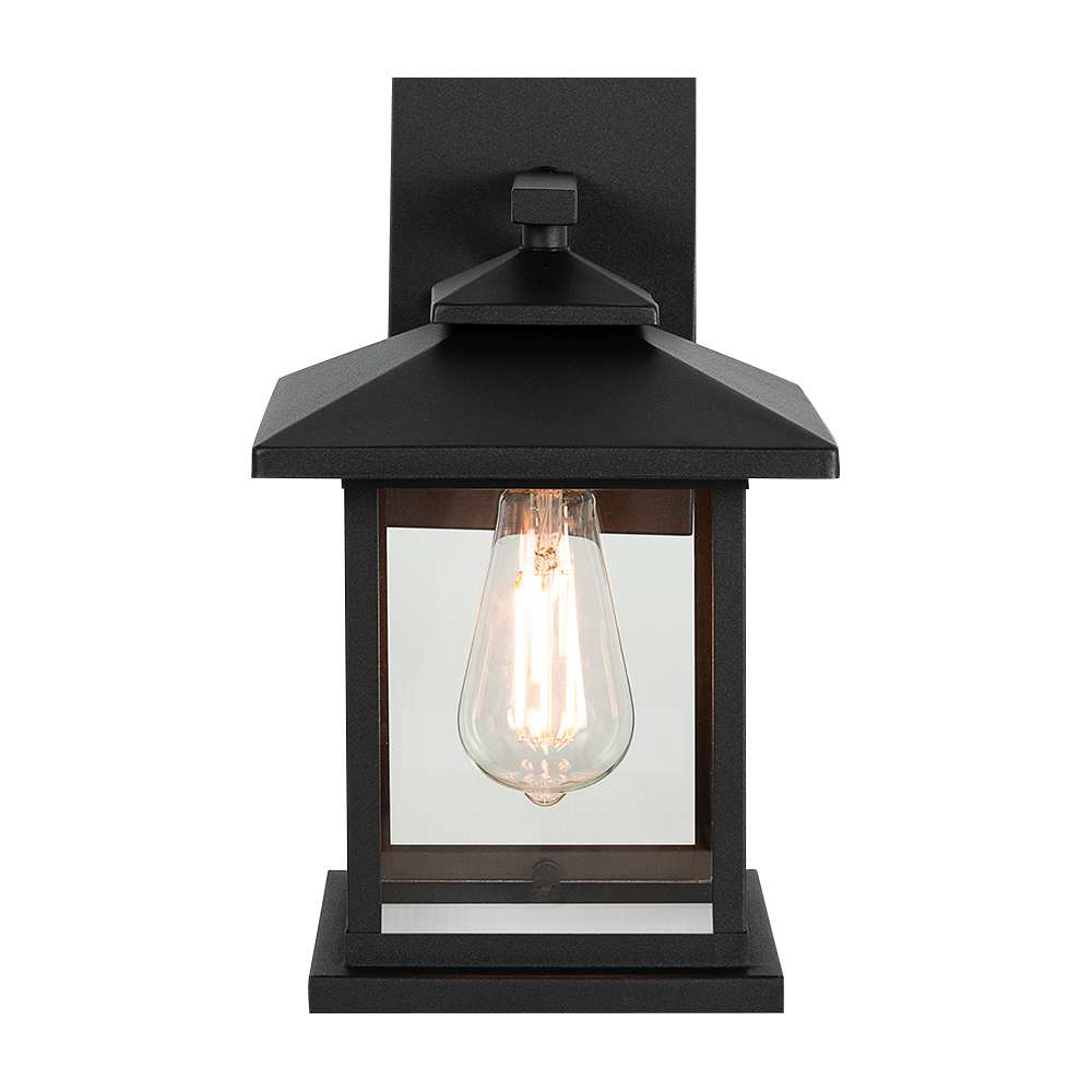 Applique murale d'extérieur Borja noire 1 lumière