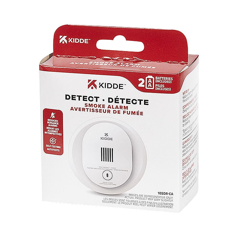 Avertisseur de fumée 4 po à piles AA