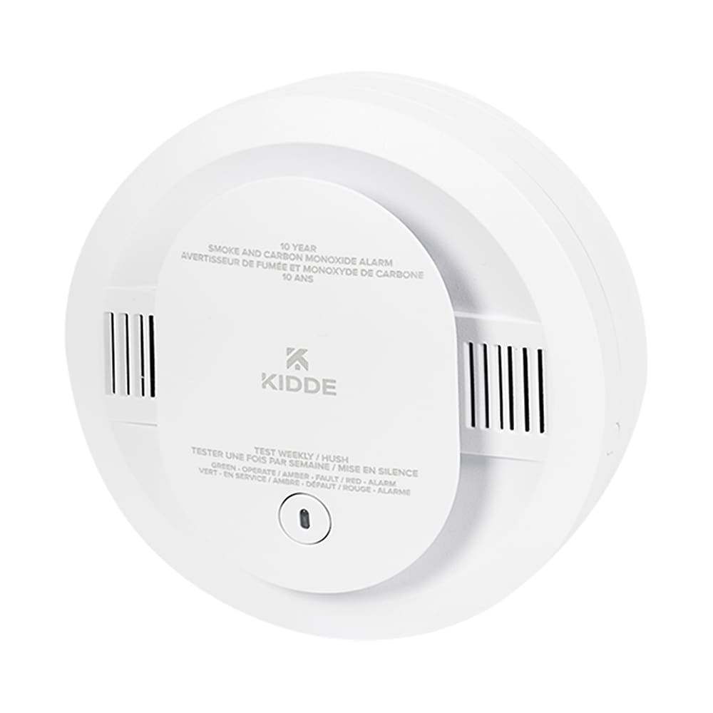 Avertisseur de fumée et de monoxyde de carbone vocal à pile 10 ans