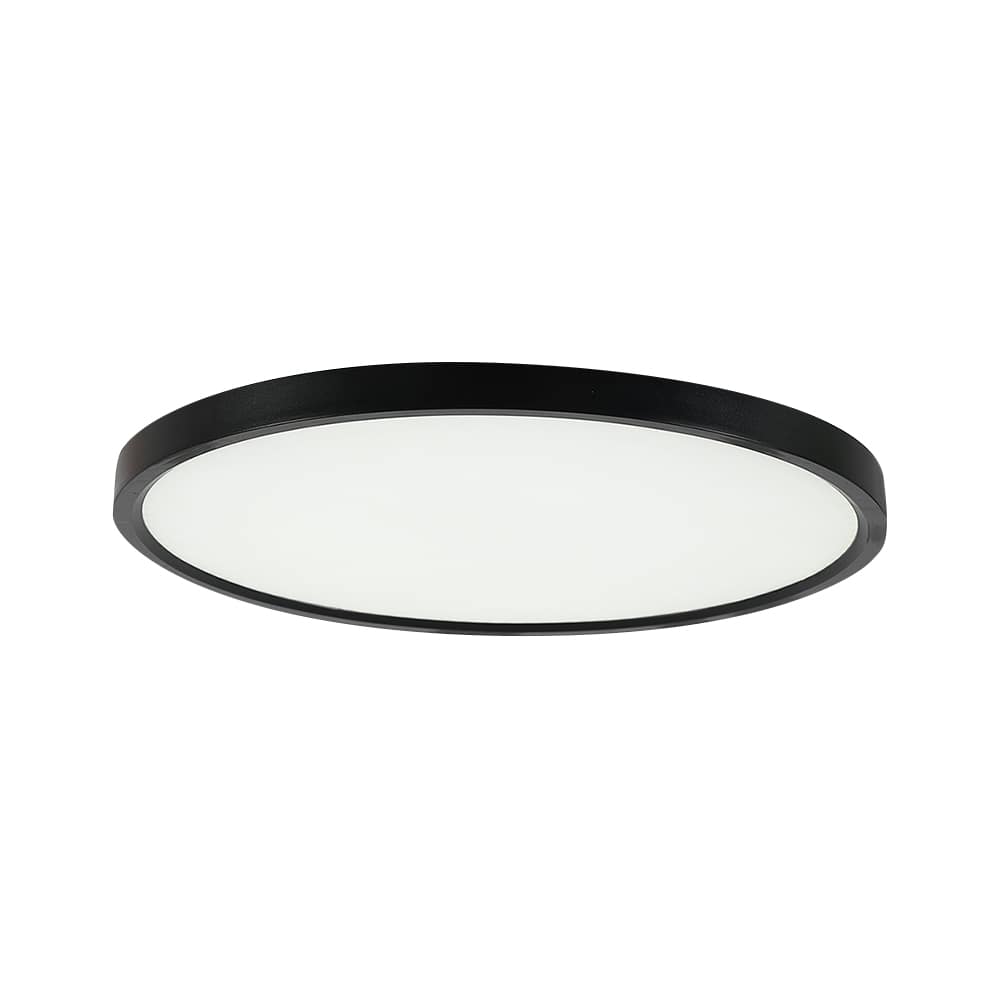 VERTUO Ultra Thin Black LED Flush Mount 16 in.